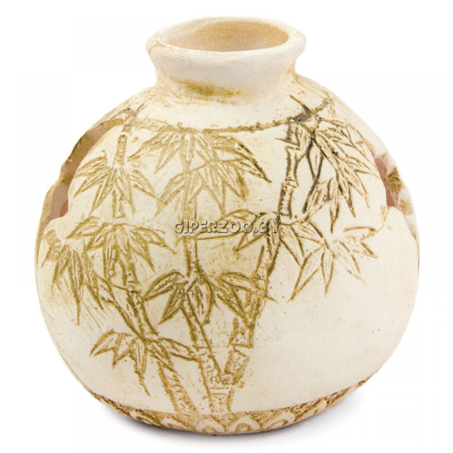 Декорация для аквариума LAGUNA Ваза бамбук песочная 90х90х98 мм Декорация для аквариума LAGUNA Ваза бамбук песочная 90х90х98 мм