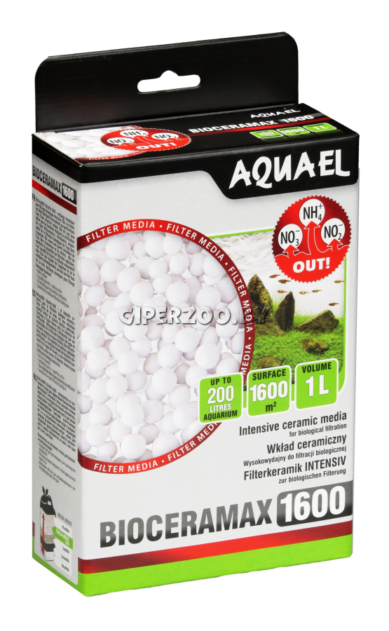 AQUAEL Наполнитель для фильтра керамический BIOCERAMAX ULTRAPRO 1600 1L (N) AQUAEL Наполнитель для фильтра керамический BIOCERAMAX ULTRAPRO 1600 1L (N)