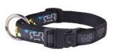 Ошейник Rogz Beach Bum Halsband Multi Bone черный L