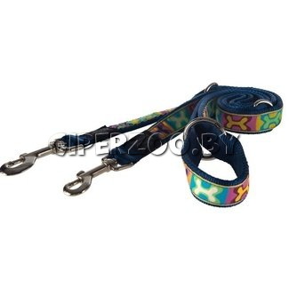 Поводок Rogz Fancy dress разноцветный M, 1,4 м Поводок Rogz Fancy dress разноцветный M, 1,4 м