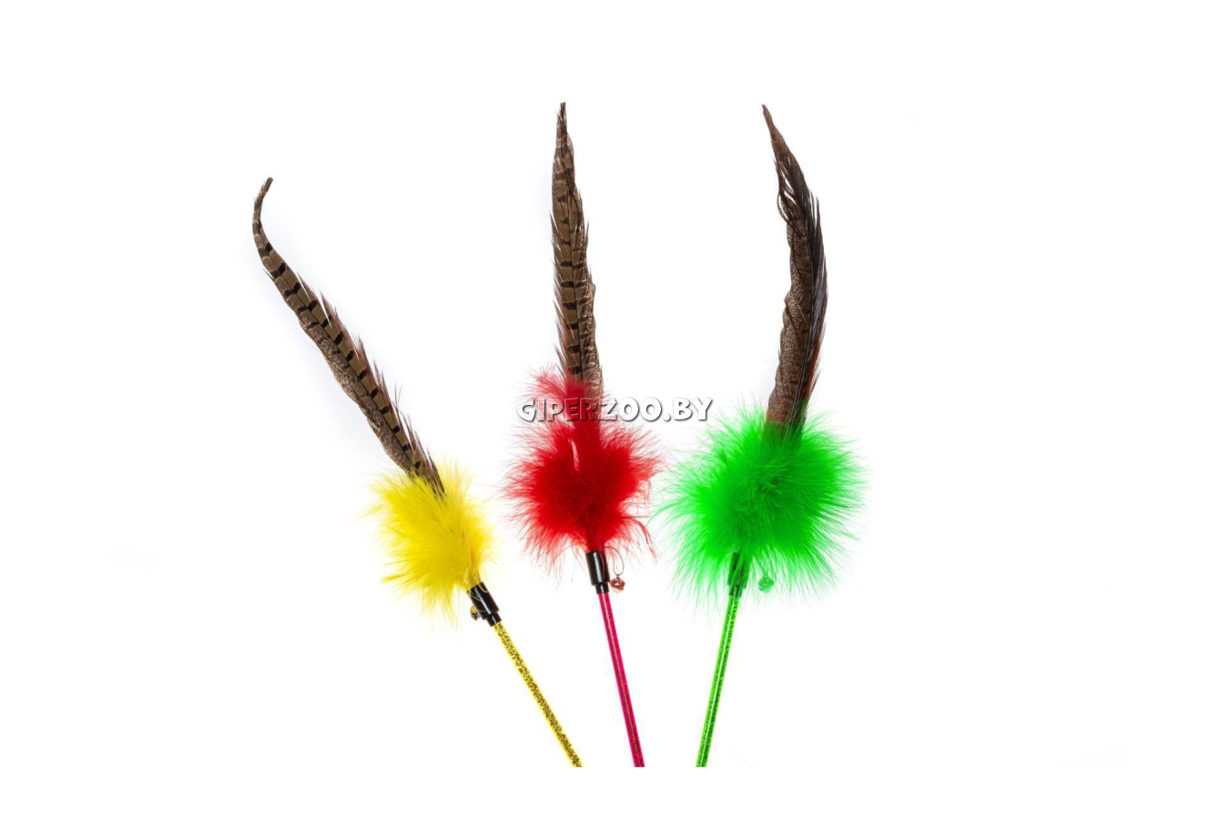 Игрушка COMFY WILMA с пером и колокольчиком желтая, 48 см Игрушка COMFY WILMA с пером и колокольчиком желтая, 48 см