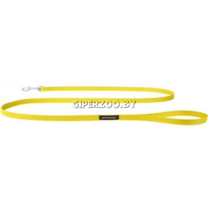 Поводок Amiplay Basic желтый S, 1,5 см Поводок Amiplay Basic желтый S, 1,5 см