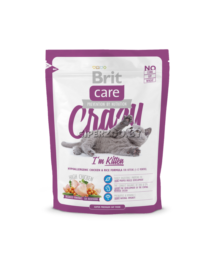 Brit Care Crazy I'm Kitten (Курица), 400 гр Brit Care Crazy I'm Kitten (Курица), 400 гр