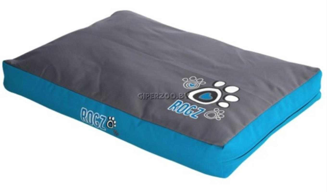 Лежак Rogz Spice Pod Flat Turq Paw серый, L Лежак Rogz Spice Pod Flat Turq Paw серый, L