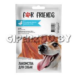 Лакомство для собак For Friends Сушеное филе дикой утки, 50 гр Лакомство для собак For Friends Сушеное филе дикой утки, 50 гр