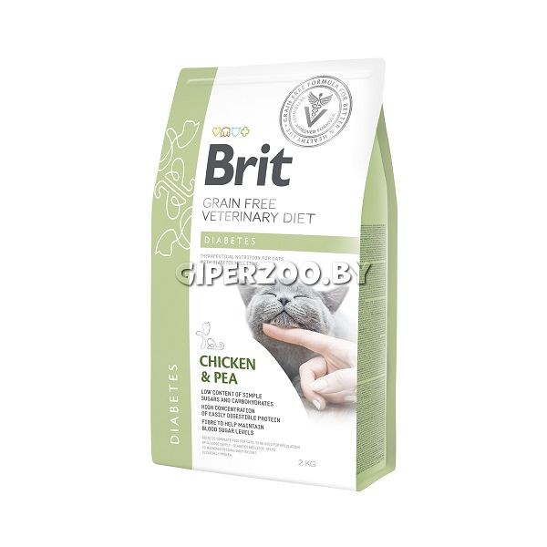 Brit VDC Diabetes Cat (Курица и горох), 2 кг Brit VDC Diabetes Cat (Курица и горох), 2 кг