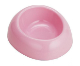 Миска пластмассовая Happy Pet, с сердечком, розовoго цвета, размер S, 400 ml