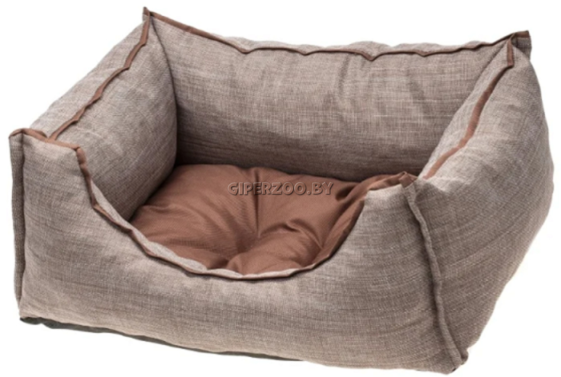 Лежак COMFY EMMA коричневый/бежевый средний 50*40*18 см Лежак COMFY EMMA коричневый/бежевый средний 50*40*18 см