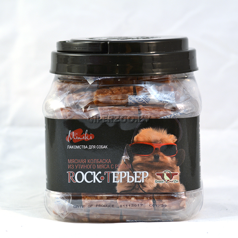 ROCK - ТЕРЬЕР (колбаски из мяса утки с рисом для мини пород), 750 гр ROCK - ТЕРЬЕР (колбаски из мяса утки с рисом для мини пород), 750 гр
