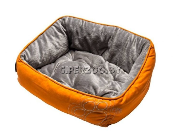 Лежанка для собак Rogz Luna Podz Medium Orange Paw 56*43*29 см Лежанка для собак Rogz Luna Podz Medium Orange Paw 56*43*29 см