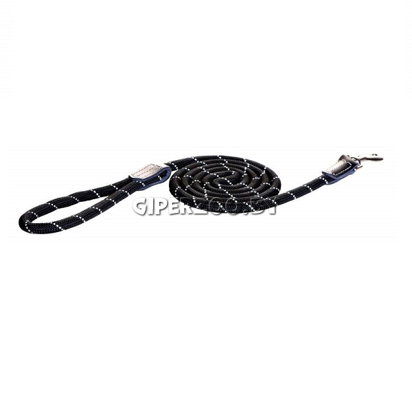 Поводок Rogz Rope черный L, 1,8 м Поводок Rogz Rope черный L, 1,8 м