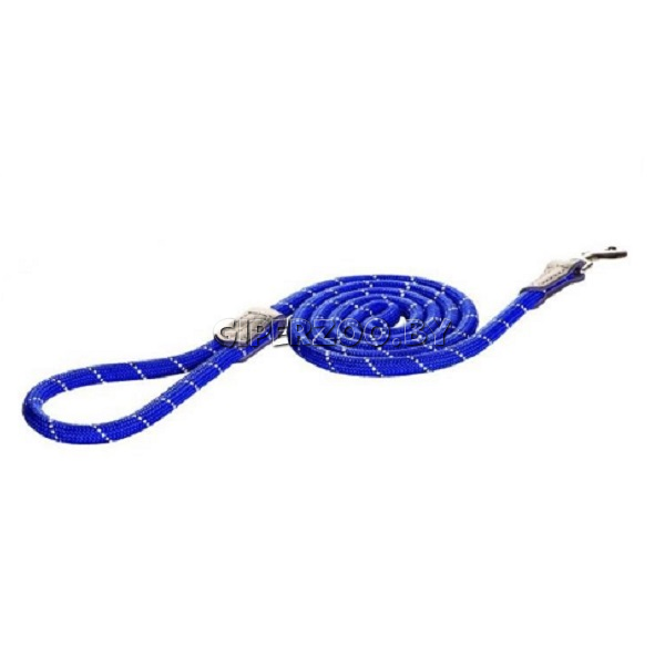 Поводок Rogz Rope голубой М, 1,8 м Поводок Rogz Rope голубой М, 1,8 м