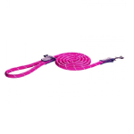 Поводок Rogz Rope розовый S, 1,8 м