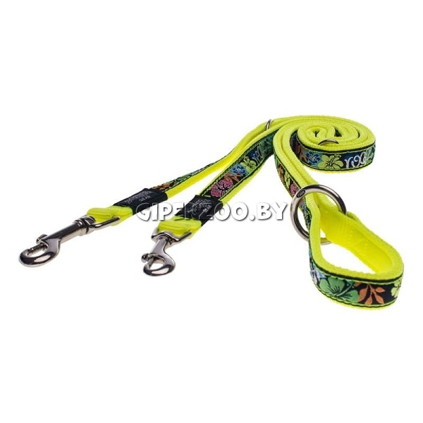 Поводок-перестежка Rogz Fancy dress желтый S, 180 см Поводок-перестежка Rogz Fancy dress желтый S, 180 см