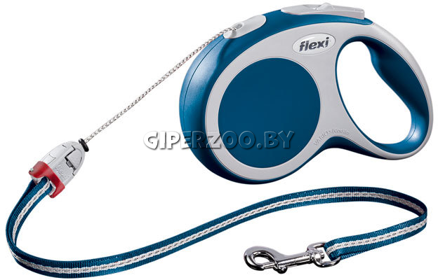 Рулетка Flexi Vario синяя XS трос 3 м Рулетка Flexi Vario синяя XS трос 3 м