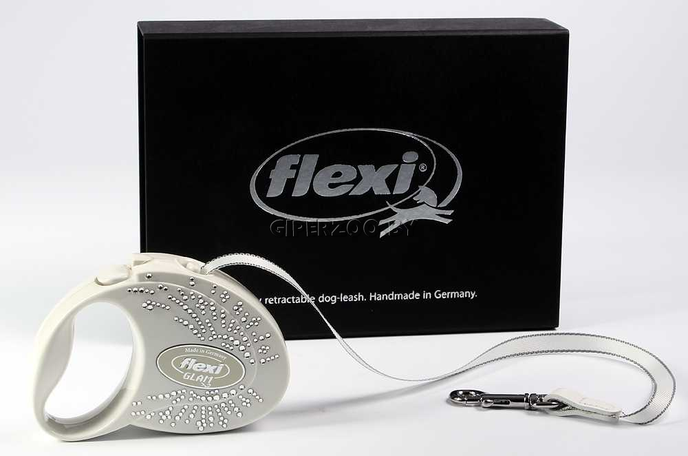Рулетка Flexi Glam Крылья перламутровая S, лента 3 м Рулетка Flexi Glam Крылья перламутровая S, лента 3 м