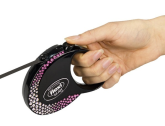 Рулетка Flexi Glam Композиция черная М, лента 5 м