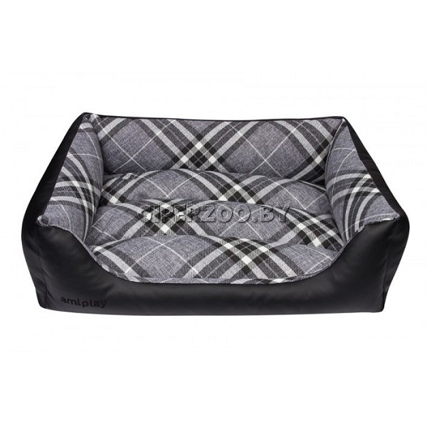 Amiplay ZipClean 4 in 1 Kent Лежанка-софа черная, XS Amiplay ZipClean 4 in 1 Kent Лежанка-софа черная, XS
