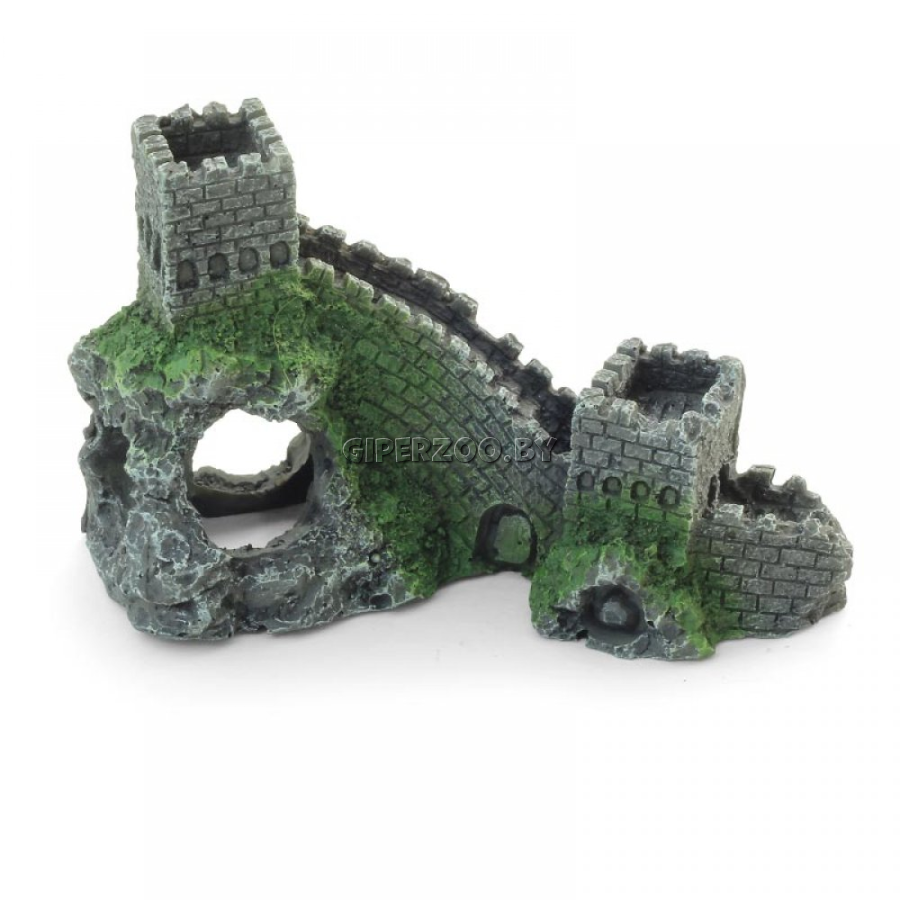 Декорация для аквариума LAGUNA Стена замка 055KBf 15,5х6,8х9 см Декорация для аквариума LAGUNA Стена замка 055KBf 15,5х6,8х9 см