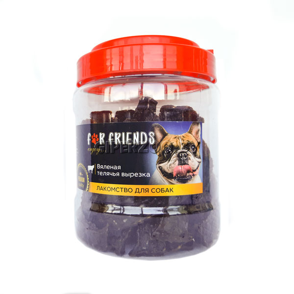 Лакомство для собак For Friends Вяленное филе телячья вырезка, 500 гр Лакомство для собак For Friends Вяленное филе телячья вырезка, 500 гр