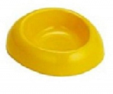 Миска пластмассовая Happy Pet, с сердечком, желтого цвета, размер M, 800 ml