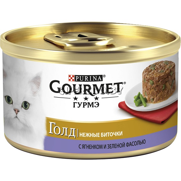 Gourmet Gold с ягненком и зеленой фасолью, 85 гр Gourmet Gold с ягненком и зеленой фасолью, 85 гр