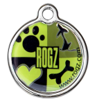 Кулон- адресник Rogz id-TAGZ Lime Juice, 3,1см