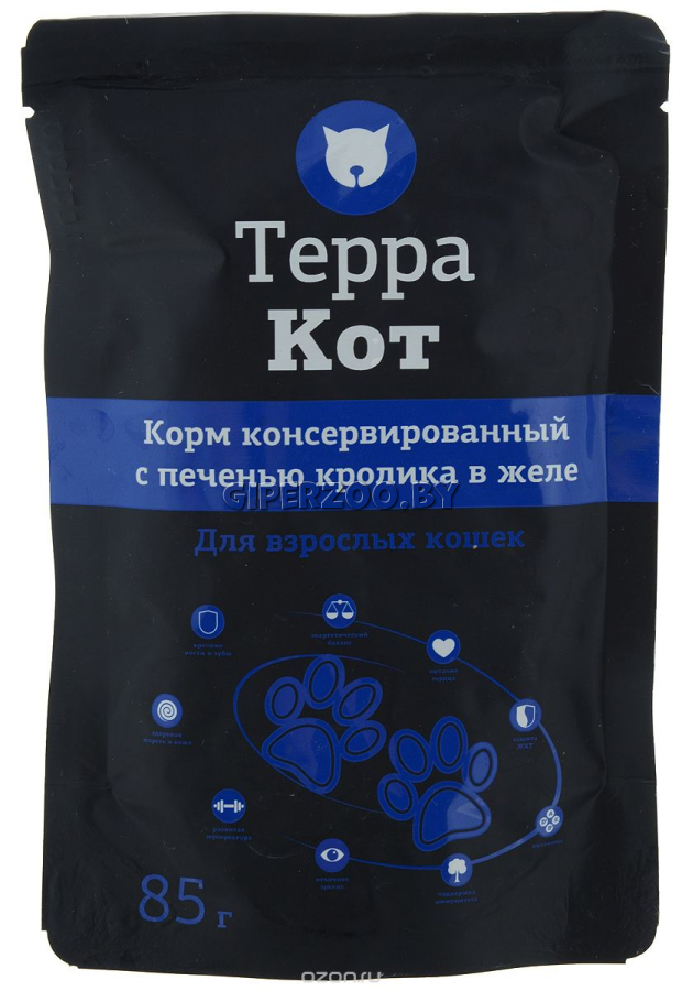 Терра Кот с печенью кролика (желе), 85гр*26шт Терра Кот с печенью кролика (желе), 85гр*26шт