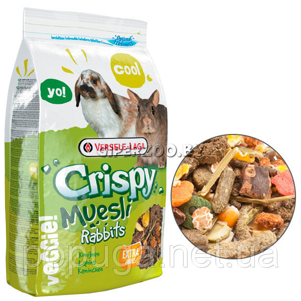 Корм для кроликов VERSELE-LAGA Crispy Muesli Rabbits,20 кг Корм для кроликов VERSELE-LAGA Crispy Muesli Rabbits,20 кг