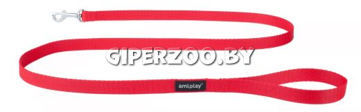 Поводок Amiplay Basic красный S, 1,5 м Поводок Amiplay Basic красный S, 1,5 м