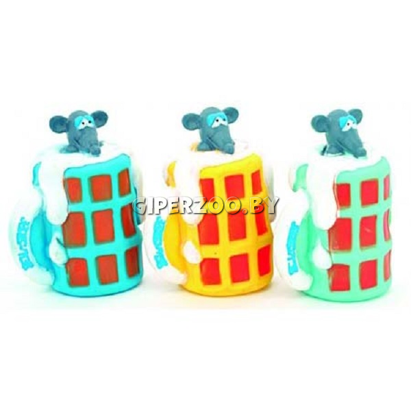 Игрушка для собак Lilli Pet  МЫШКА В КРУЖКЕ С ПИЩАЛКОЙ Игрушка для собак Lilli Pet  МЫШКА В КРУЖКЕ С ПИЩАЛКОЙ