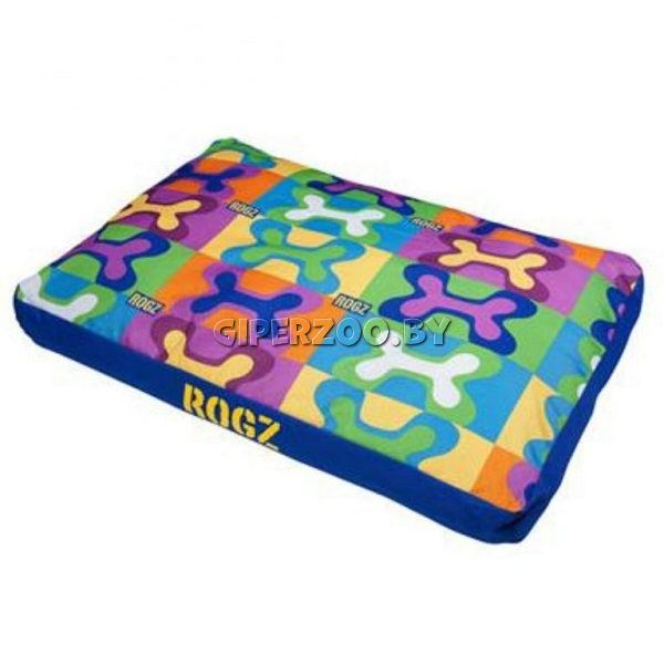 Лежак Rogz Spice Pod Flat Pop Art разноцветный, M Лежак Rogz Spice Pod Flat Pop Art разноцветный, M