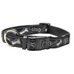 Ошейник для собак Rogz Armed Halsband Black Bone 25mm