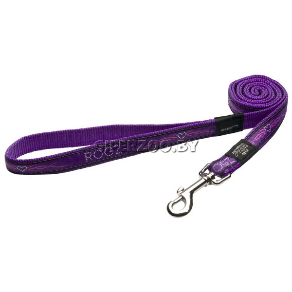 Поводок Rogz Beach Bum Lijn Purple Chrome, 1,4 м Поводок Rogz Beach Bum Lijn Purple Chrome, 1,4 м