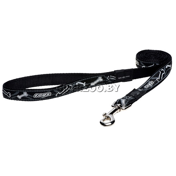 Поводок Rogz Special Agent Lijn Black Bone, 0,5 м Поводок Rogz Special Agent Lijn Black Bone, 0,5 м