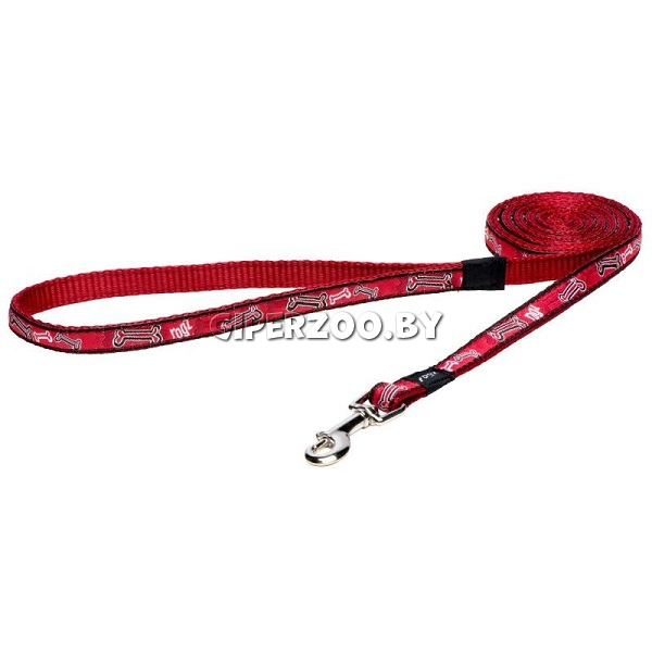 Поводок Rogz Special Agent Red Rogz Bone, 0,5 м Поводок Rogz Special Agent Red Rogz Bone, 0,5 м