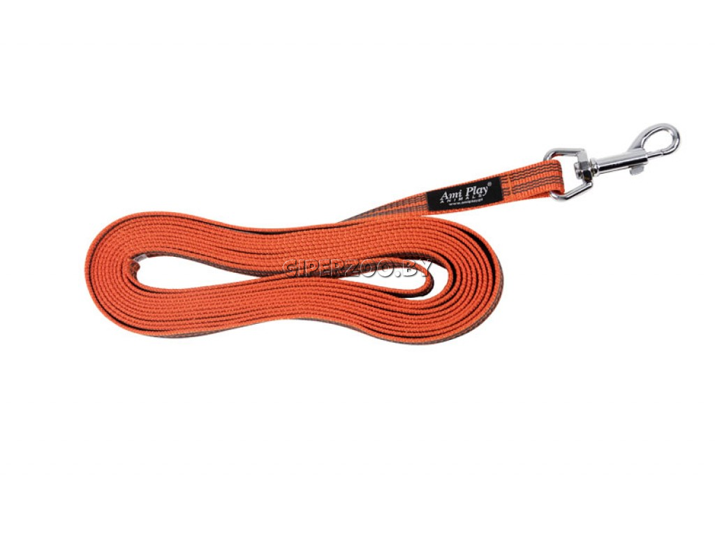 Поводок тренировочный Аmiplay Rubber Оранжевый, 2 м Поводок тренировочный Аmiplay Rubber Оранжевый, 2 м