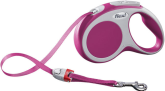 Рулетка Flexi Vario розовая S, лента 5 м