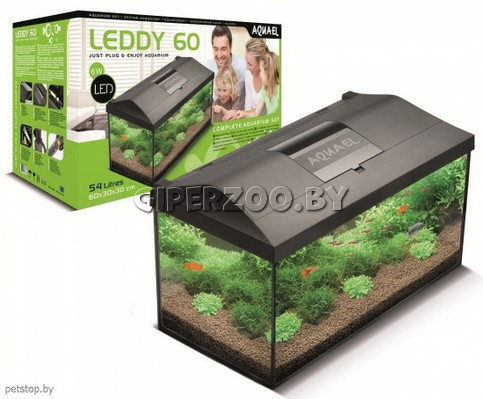 Аквариум Aquael LEDDY Plus 60, 54 л Аквариум Aquael LEDDY Plus 60, 54 л