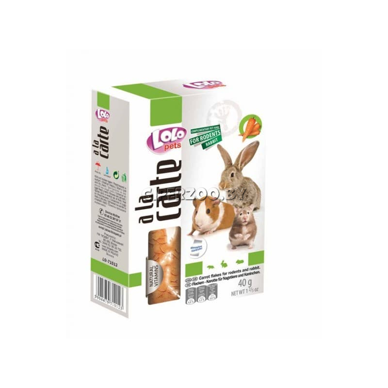 Lolo Pets Хлопья (Морковь), 40 г Lolo Pets Хлопья (Морковь), 40 г
