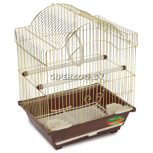 Клетка для птиц, золото, 300*230*390 мм Клетка для птиц, золото, 300*230*390 мм