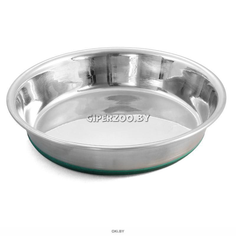 Миска-блюдце металлическая на резинке утяжеленная GREEN, 0,35л Миска-блюдце металлическая на резинке утяжеленная GREEN, 0,35л