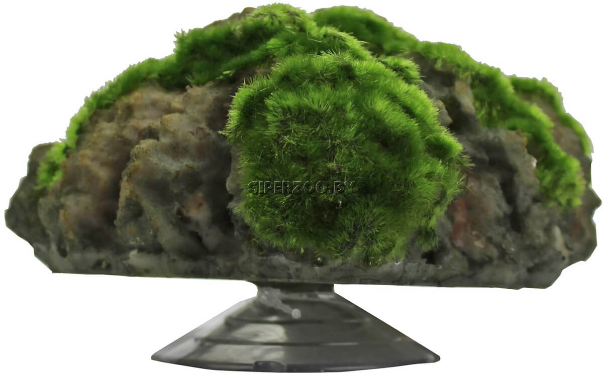 Грот для аквариума Скала, покрытая мхом Грот для аквариума Скала, покрытая мхом