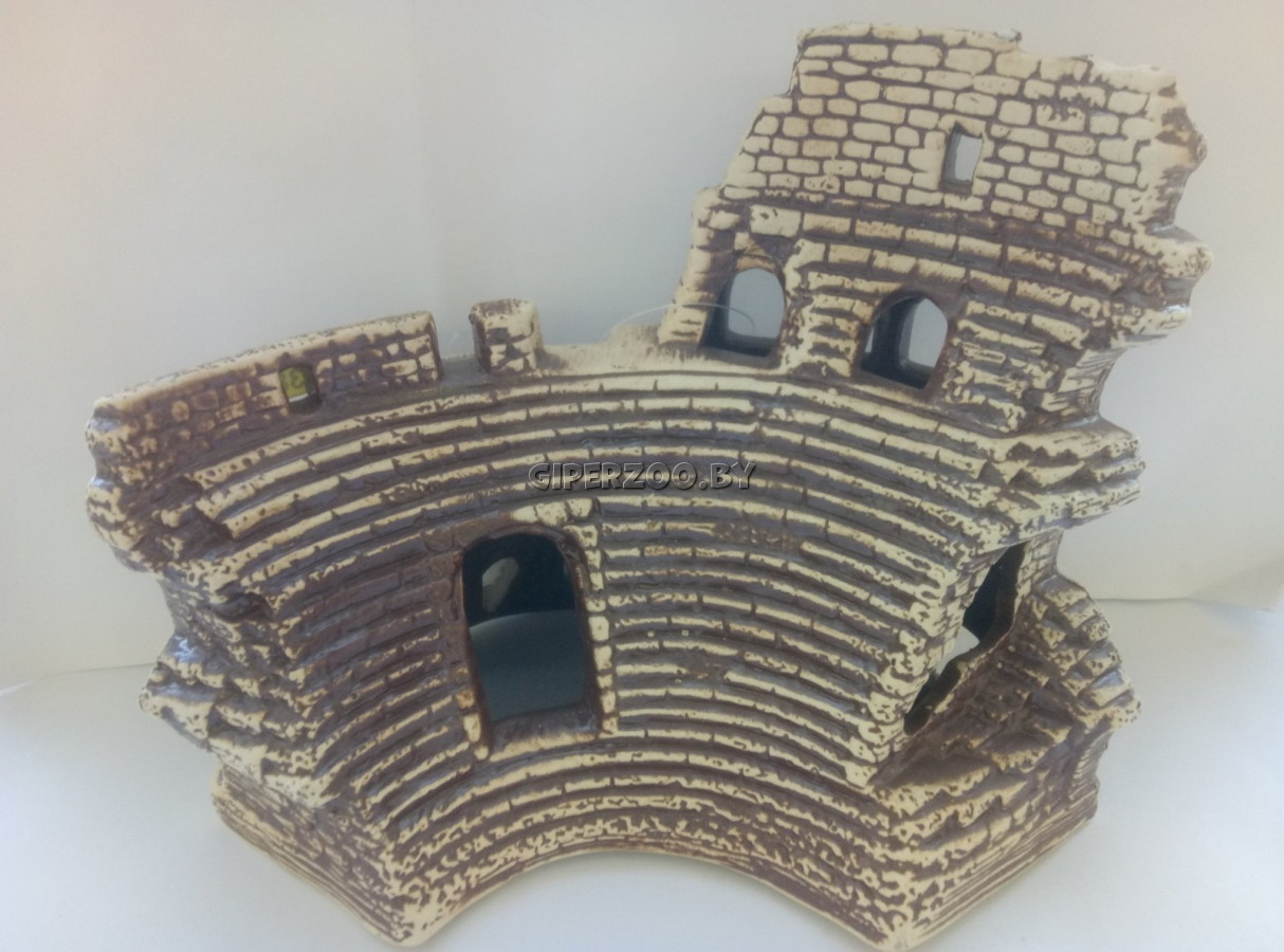 Декорация для аквариума Коллизей 175*225 мм Декорация для аквариума Коллизей 175*225 мм