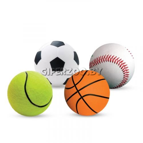 Набор игрушек для кошек Triol (4 мяча), d40 мм Набор игрушек для кошек Triol (4 мяча), d40 мм