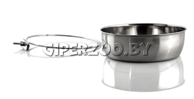 Миска металлическая For Friends с держателем 0,15л Миска металлическая For Friends с держателем 0,15л