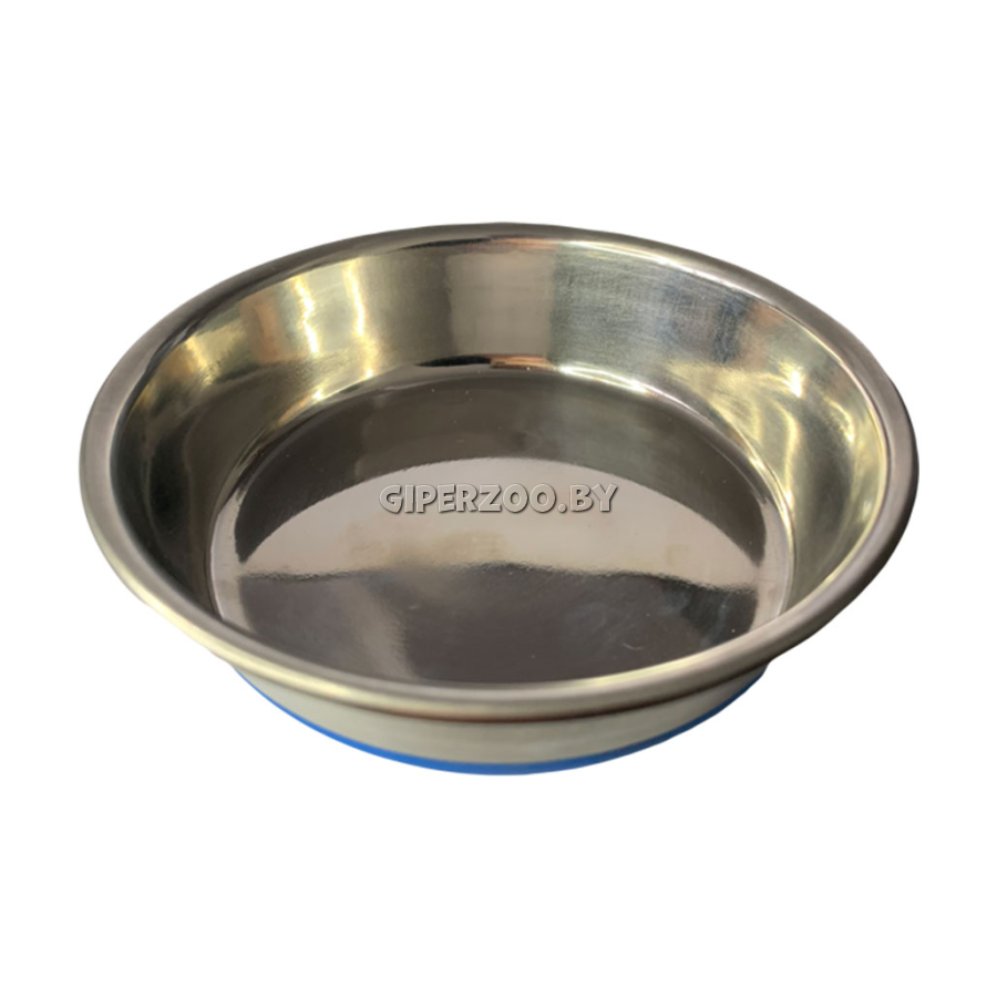 Миска-блюдце металлическая For Friendsс силиконовой резинкой 0,235л Миска-блюдце металлическая For Friendsс силиконовой резинкой 0,235л