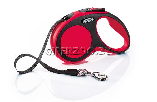 Рулетка Flexi New Comfort красная L, лента 8 м Рулетка Flexi New Comfort красная L, лента 8 м