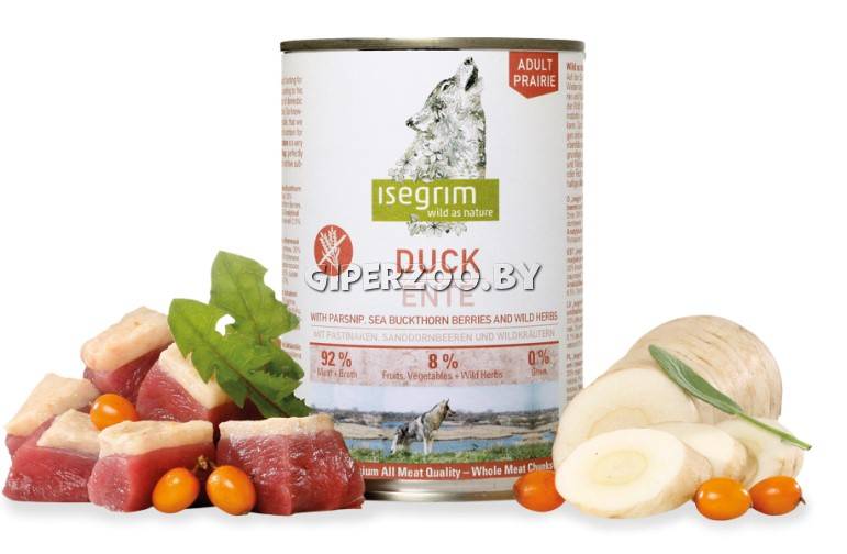 Isegrim PRAIRIE с уткой, 400 гр Isegrim PRAIRIE с уткой, 400 гр