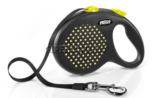 Рулетка Flexi Design желтая L, лента 5 м Рулетка Flexi Design желтая L, лента 5 м